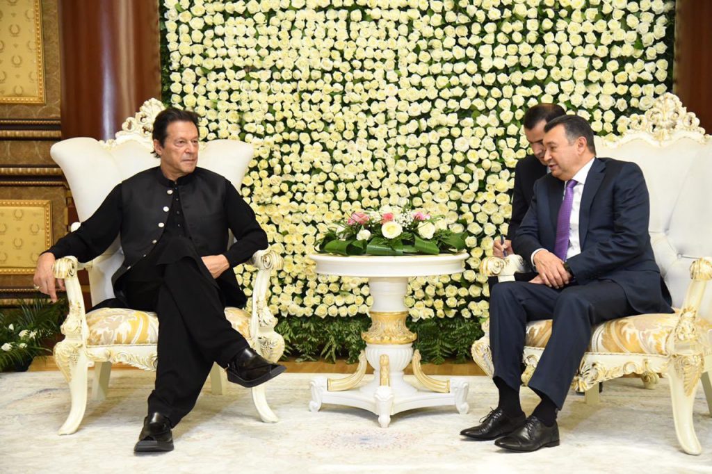  Imran Khan meeting with Tajik President