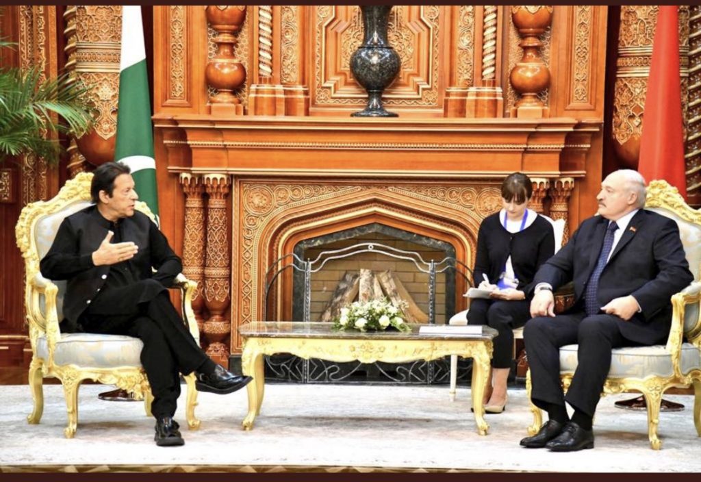 Imran Khan meeting with Belarus President