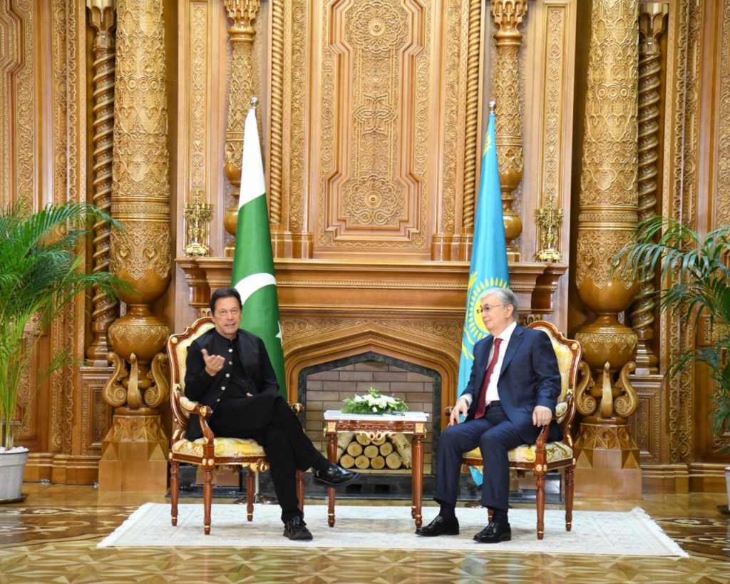 Imran Khan meeting with President of Kazakhstan